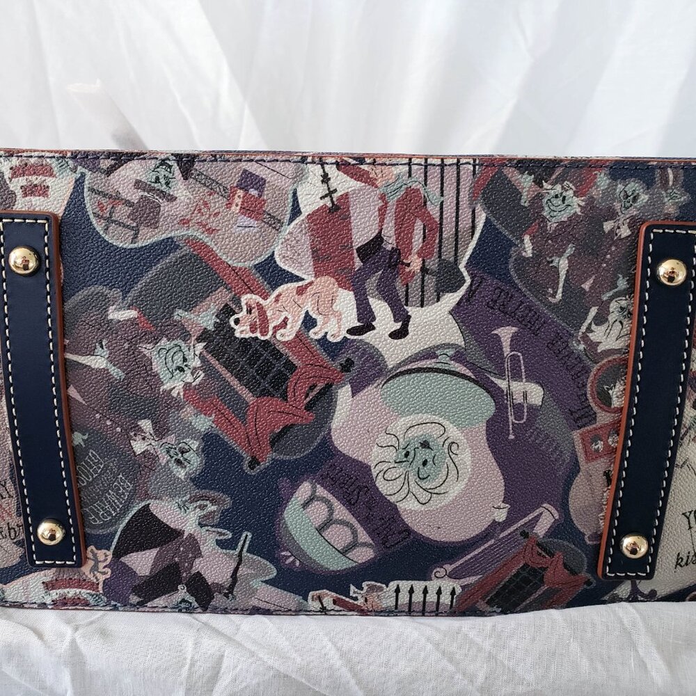 Disney Dooney Bourke Haunted Mansion Satchel & HM Themed Wallet - Picture 3 of 7